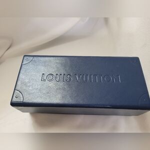 Louis Vuitton - Navy Blue Hard Box Magnetic Closure Sunglass Case - EUC